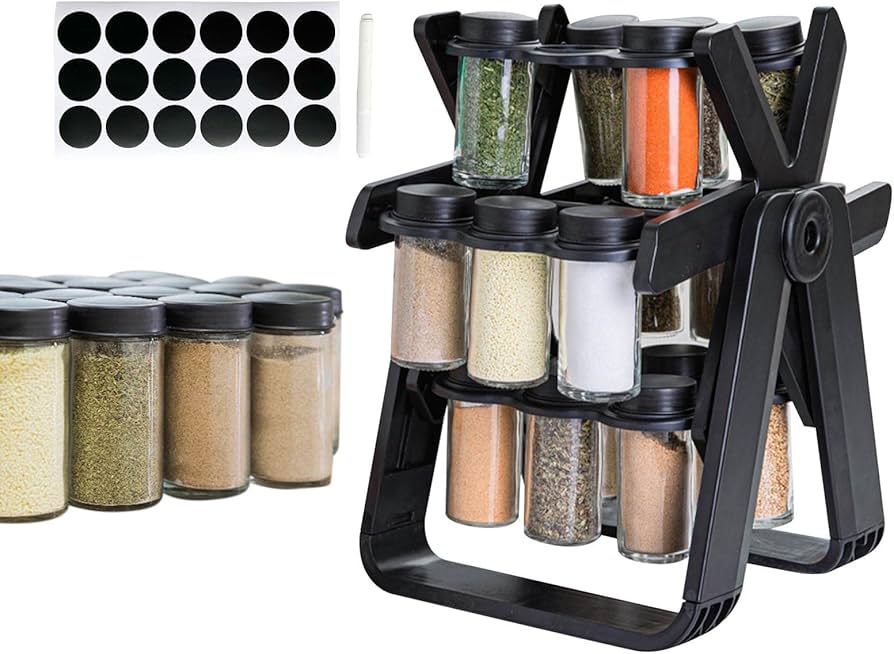 18 Jar Rotating Spice Rack