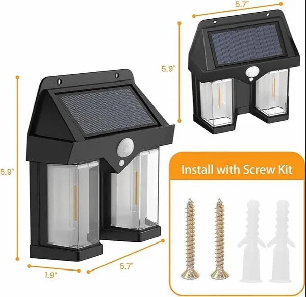 DUAL SOLAR LED MOTION SENSOR LIGHT